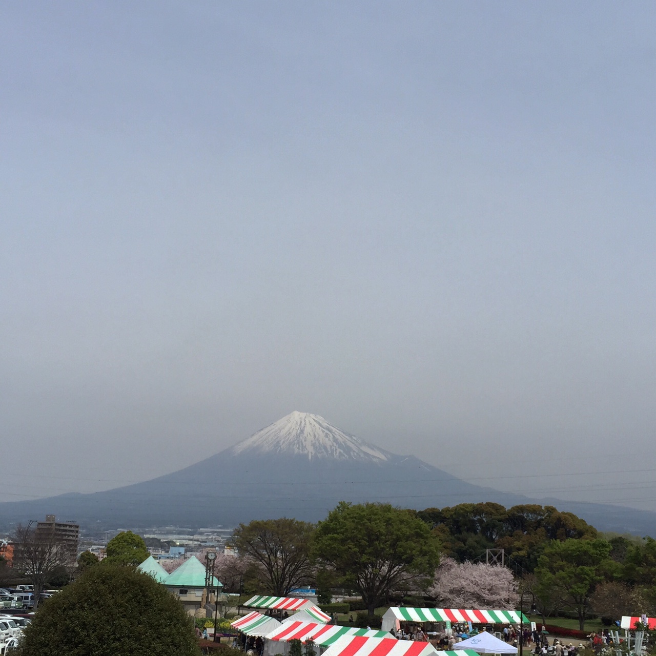 20160410中央公園からの富士山